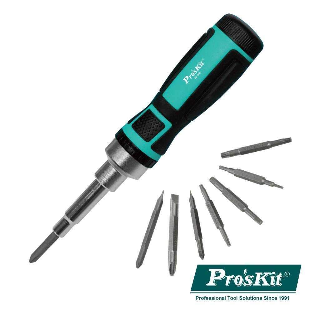 Conjunto de Chave Roquete C/ 7 Pontas Duplas PROSKIT - (SD-9821)