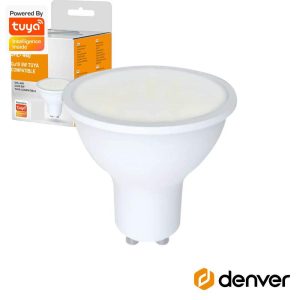 Lâmpada GU10 5W 230V LED WiFi Dimável Tuya 300lm DENVER - (SHL-440)
