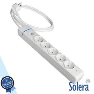 Tomada Elétrica C/ 5 Saídas Interruptor 1.5M ION SOLERA - (SLR-51ILS)
