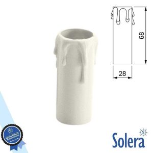 Capa P/ Suporte de Lâmpada E14 Efeito Vela SOLERA - (SLR-853)