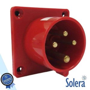 Ficha Cee Macho Painel 3 Polos (3p+t) 16a IP44 SOLERA - (SLR-934142)