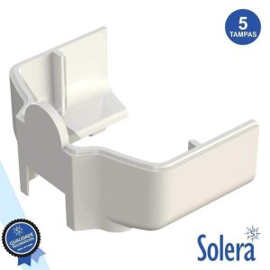 Conjunto 5 Tampas P/ Calha Técnica Pvc SOLERA - (SLR-TA-8000)