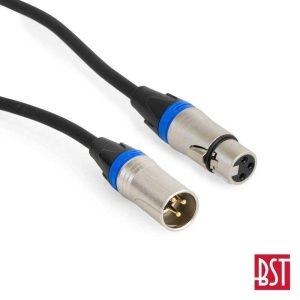 Cabo Pro XLR 3p Macho / XLR 3p Fêmea IP65 0.6m BST - (SOUND-XLRM-XLRF-06)