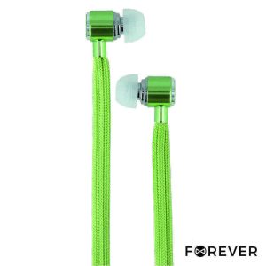 Auscultadores C/ Fios Stereo De Corda Verde FOREVER - (SW-110GR)