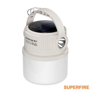 Lanterna Portátil C/ Gancho 7.4W 200lm IP43 C/ Painel Solar - (T22)