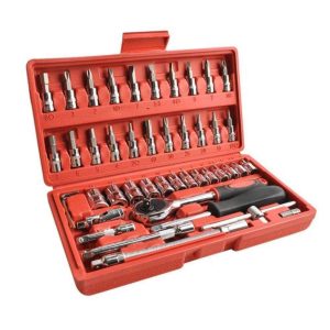 Conjunto Chaves C/ Roquete 46 Peças - (TOOL168)