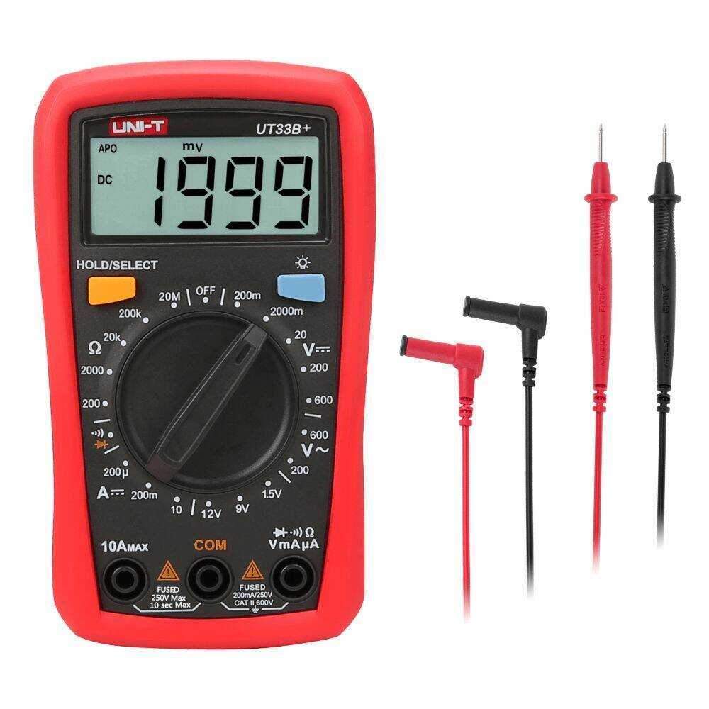 Multímetro Digital 600V 10A 20MOhm UNI-T - (UT33B+)