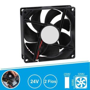 Ventilador 24V 92x92x25mm 2 Fios - (VEN010)