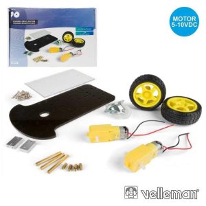Kit Robótica C/ Motor 5-10vdc 2 Rodas E Chassis VELLEMAN - (VMA500)