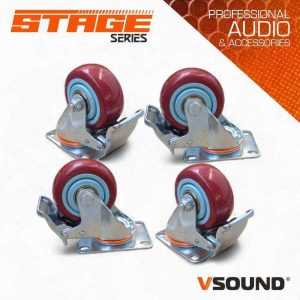 Conjunto De 4x Rodas P/ VSSARRAYR6-SUB VSOUND - (VSSARRAYR6-WHEEL)