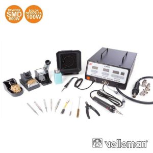Estação De Soldar E Dessoldar SMD 100W/600W VELLEMAN - (VTSSD4)