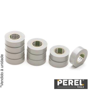 Fita Isoladora  Cinzento - 19 mm X 10 M PEREL - (1040N-GPC)