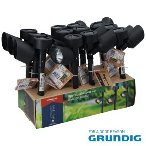 Candeeiro LED Solar Ø5.5xH36.5cm 12x GRUNDIG - (26187)