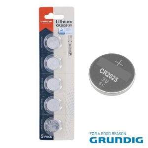 Pilha Lítio Botão CR2032 3V 200mAh 5x Blister GRUNDIG - (27275)