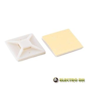 Fixador Adesivo P/ Abraçadeiras Branco EDH - (31.666)