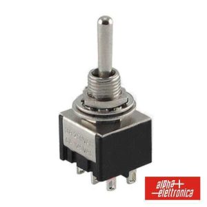 Interruptor Alavanca Miniatura (On)-Off-(On) Painel - (310-048)
