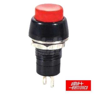Interruptor Pressão Redondo Normalmente Aberto Vermelho - (330-032)