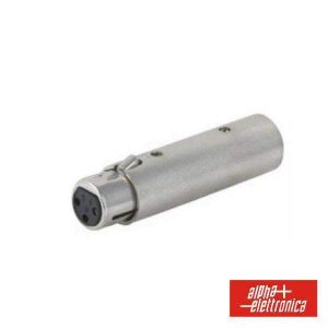 Ficha Adaptadora XLR 3p Fêmea / XLR 3p Macho - (40-93)