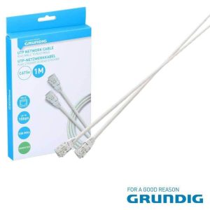 Cabo De Rede UTP CAT5E 1m Branco GRUNDIG - (47232)