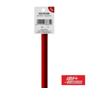 Tubo Manga Termoretrátil 2:1 Ø6.4mm 1M - (520-M18R)