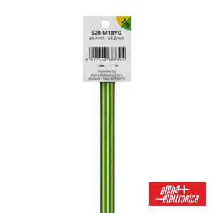 Tubo Manga Termoretrátil 2:1 Ø6.4mm 1M - (520-M18YG)