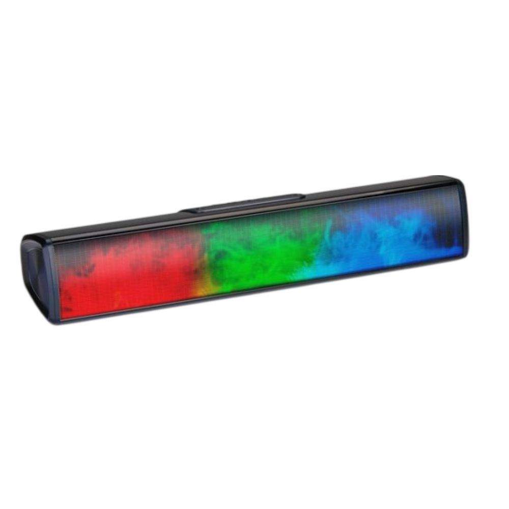 Barra de Som Bluetooth 5W Com Efeito de Chama RGB Preto - (55678)