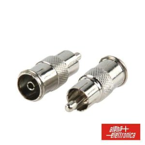 Ficha Adaptadora Rca Macho / Coaxial Fêmea - (88-645)