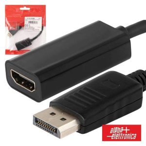 Cabo Displayport Macho / HDMI Fêmea - (93-621/002B)