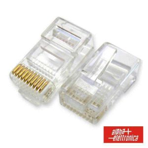 Ficha Telefone RJ48 Cat.3 Modular 10p10c - (94-319)