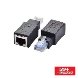 Ficha Adaptador RJ45 Macho P/ RJ45 Fêmea ALPHA - (94-955-1)