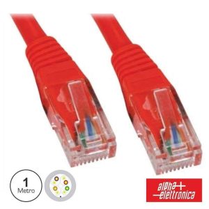 Cabo De Rede U/UTP CAT5E 1m Vermelho - (95-706/01RB)