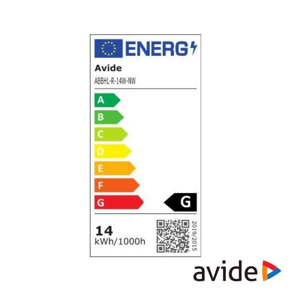 Aplique LED Redondo 14W 215mm 4000k 1000lm IP54 AVIDE - Image 2