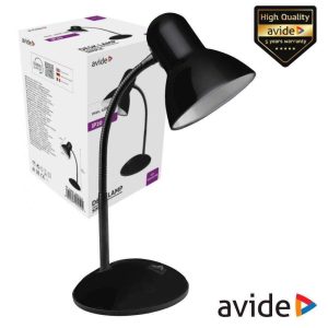 Candeeiro Secretária E27 40W IP20 Preto AVIDE - (ABDLS-B)