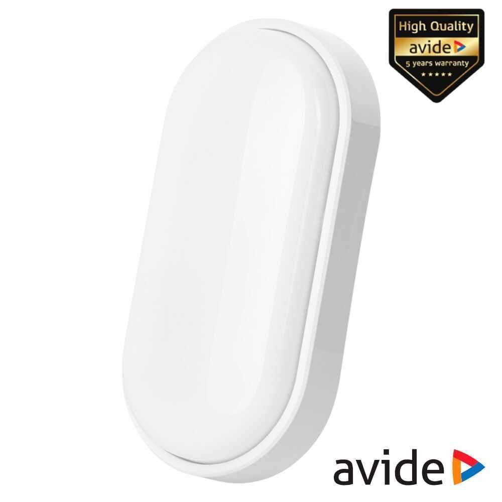 Painel Led Oval Aplique 14W IP54 1400LM 6400K AVIDE - (ABHL54-O-14W-CW-TH)