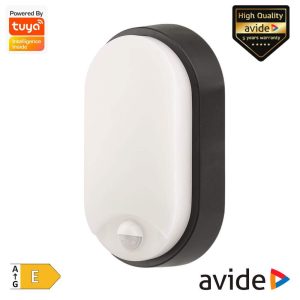 Aplique LED Oval CCT 14W 1700lm IP65 PIR AVIDE - (ABHL65-O-14W-WOB-P)