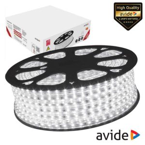 Fita 3000 LEDS 3528 3000K 220V 4.8W/m IP67 AVIDE - (ABLS-60WW67-4.8W)