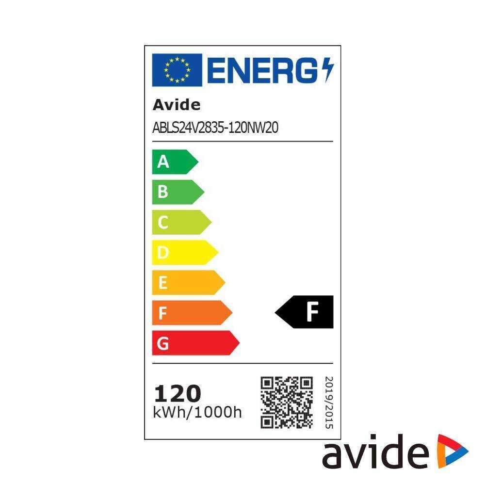 Fita 600 LEDS 2835 4000K 24V 24W/m 5m IP20 AVIDE - Image 2