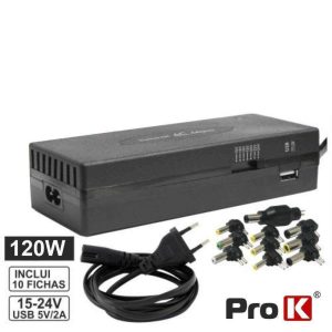 Alimentador Universal Computador 15-24V 6A C/USB PROK - (ACK120W-USB)
