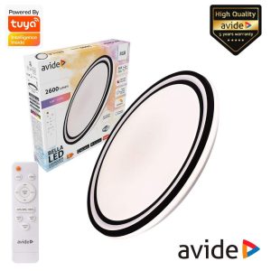 Aplique LED Redondo 24W 2600lm RGBW Tuya Bella AVIDE - (ACLO32.5RGB)