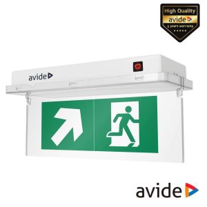 Aplique Emergência Horizontal LED 3.8W C/8 Sinaléticas AVIDE - (AEXITL-IP65-HS)