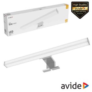 Candeeiro LED 6W 620lm 400mm 4000K IP44 Cromado AVIDE - (ALML-S40-C-6W)