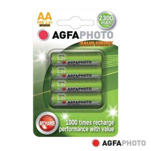 Pilha Recarregável AA 1.2V 2300mAh 4x Blister AGFAPHOTO - (AP2300B4)