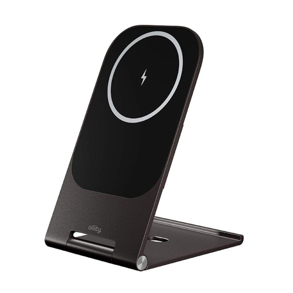 Carregador Por Indução QI 15W C/ Suporte Magnético ALLITY - (AWC-200-15WMS)