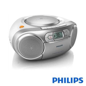 Rádio Portátil FM/CD/AUX/Cassetes C/ Colunas 3" PHILIPS - (AZ127/12)
