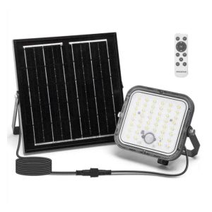 Foco LED Solar 80W C/ Sensor 6500K 800lm IP66 - (B1020133Q)