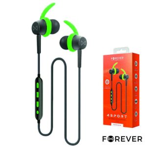 Auscultadores Bluetooth S/ Fios Mic Verde 4Sport FOREVER - (BSH-400GR)