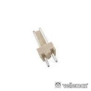 Placa De 2 Contactos Macho VELLEMAN - (BTWM2)