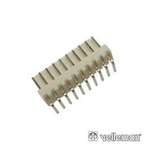 Placa De 10 Contactos Macho Ângular 90º VELLEMAN - (BTWMH10)