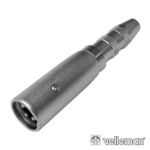 Ficha Adaptadora XLR 3p Macho / Jack 6.35mm Fêmea Mn - (CAA08)
