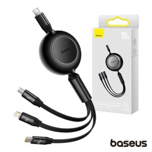Cabo USB-C Macho p/ Lightning/USB-C PD/MicroUSB 100W BASEUS - (CAMJ010201)